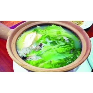 生菜鲮鱼球汤