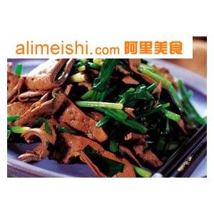 羊肝炒韭菜
