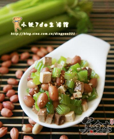 芹菜豆干拌花生米