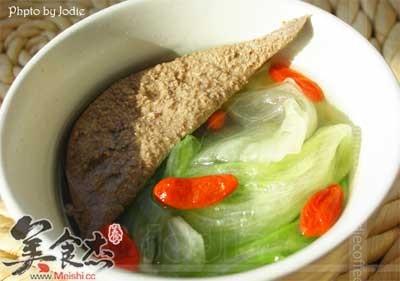 生菜猪肝汤
