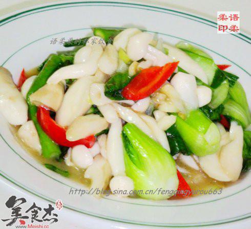 白玉蘑菇炒油菜