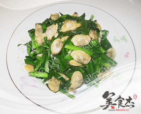 蛤蜊炒韭菜
