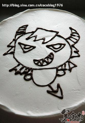 万圣节小恶魔裱花蛋糕