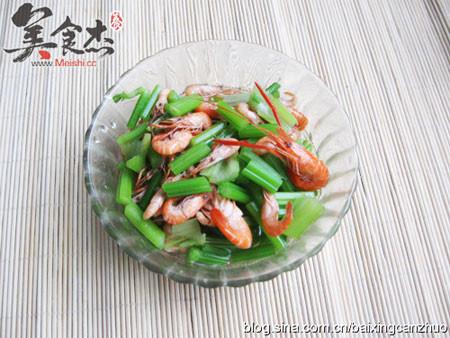 河虾腌芹菜