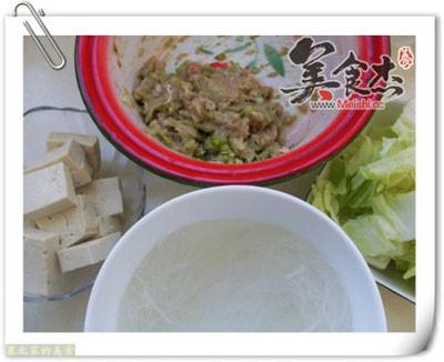 白菜豆腐汆丸子
