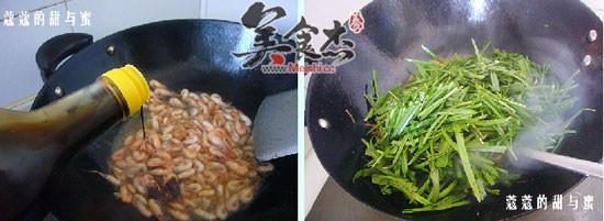 小河虾炒韭菜