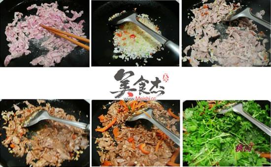 芫芜爆（羊）肉丝