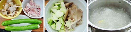 丝瓜蘑菇排骨汤  