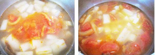 萝卜番茄带鱼干汤