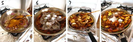 椰丝咖喱虾