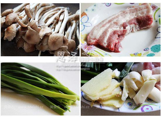 鲜茶树菇炒肉