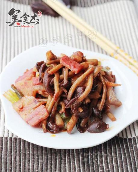 茶树菇炒咸肉