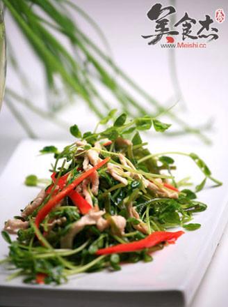 炒鸡丝蕨菜