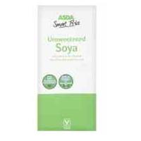 asda unsweetened soya milk