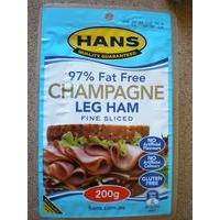 HANS 97% fat free champagne leg ham 97%低脂火腿肉（香槟味）