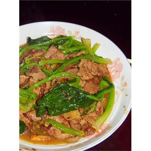 猪肝炒菠菜