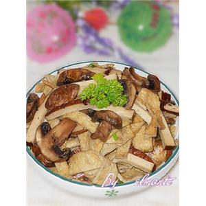 鱼饼炒蘑菇