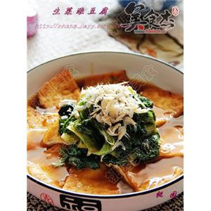 海米生菜酿豆腐