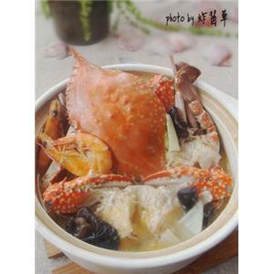 海蟹蔬菜煲