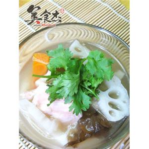 莲藕菌菇炖兔肉