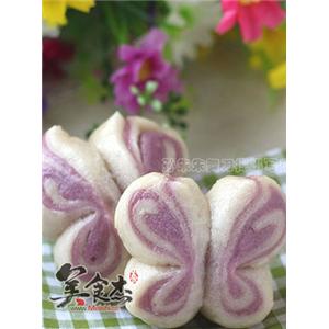 紫薯双色蝴蝶卷