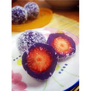 莓芯紫薯球