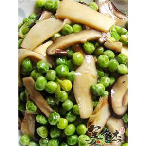 青豆烩双菇