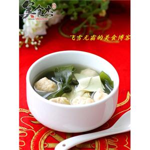 三文鱼圆海带汤