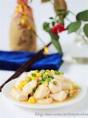 蚝油虾仁豆腐