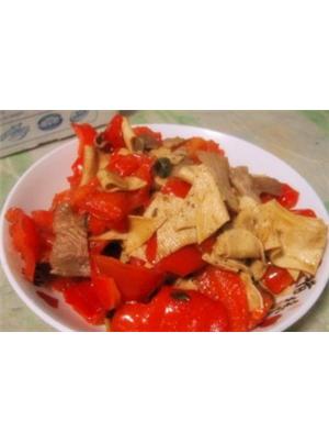 红椒炒干豆腐