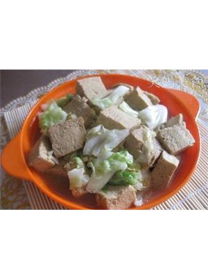 菜炒冻豆腐